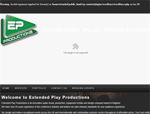 Tablet Screenshot of extendedplayproductions.com